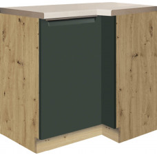 Glamour GLA-15D pastatoma kampinė spintelė 100x70 cm kairė Žalia