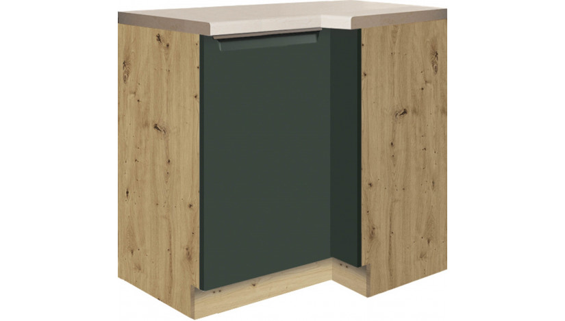 Glamour GLA-15D pastatoma kampinė spintelė 100x70 cm kairė Žalia