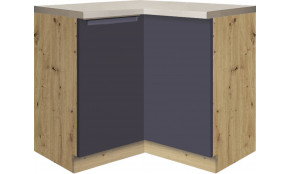 Glamour GLA-16D kampinė spintelė 90x90 su cargo karusele Mėlyna