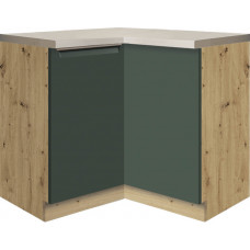 Glamour GLA-16D kampinė spintelė 90x90 su cargo karusele Žalia
