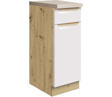 Glamour GLA-1D pastatoma spintelė 30 cm Balta