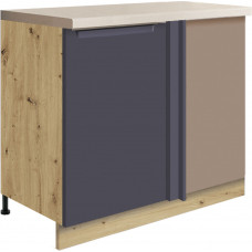 Glamour GLA-24D pastatoma kampinė spintelė *110x60 kairė su lentyna Mėlyna