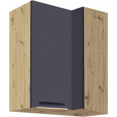 Glamour GLA-44G spintelė kampinė pakabinama 70x40 kairė Mėlyna