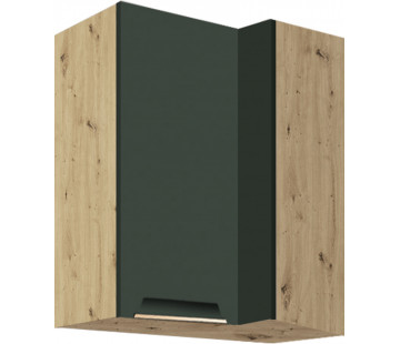 Glamour GLA-44G spintelė kampinė pakabinama 70x40 kairė Žalia