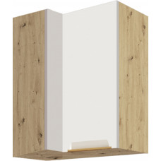 Glamour GLA-45G spintelė kampinė pakabinama 70x40 dešinė Balta
