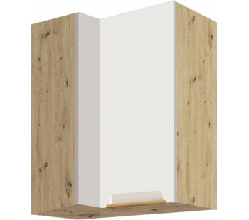 Glamour GLA-45G spintelė kampinė pakabinama 70x40 dešinė Balta Glamour GLA-45G spintelė kampinė pakabinama 70x40 dešinė Balta