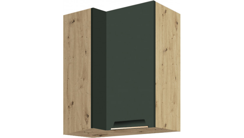 Glamour GLA-45G spintelė kampinė pakabinama 70x40 dešinė Žalia