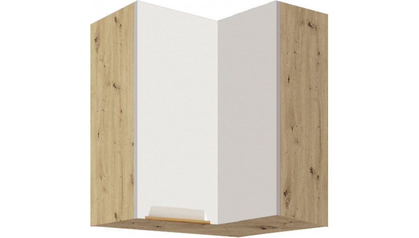 Glamour GLA-54G pakabinama spintelė kampinė 60x60 Balta