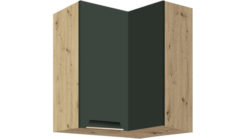 Glamour GLA-54G pakabinama spintelė kampinė 60x60 Žalia