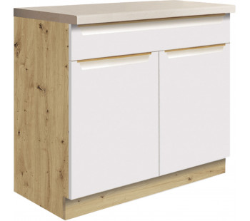 Glamour GLA-7D pastatoma spintelė 90 cm Balta
