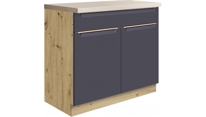 Glamour GLA-7D pastatoma spintelė 90 cm Mėlyna