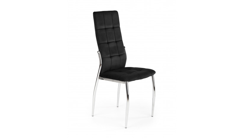 K416 kėdė juoda velvetas 