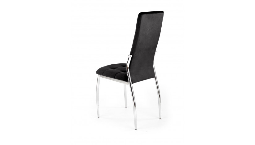 K416 kėdė juoda velvetas 