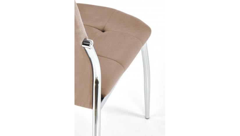 K416 kėdė smėlio velvetas 