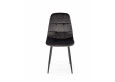 K417 kėdė juoda velvetas 