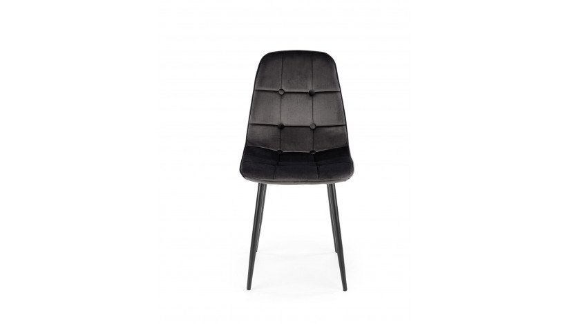 K417 kėdė juoda velvetas 