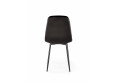 K417 kėdė juoda velvetas 
