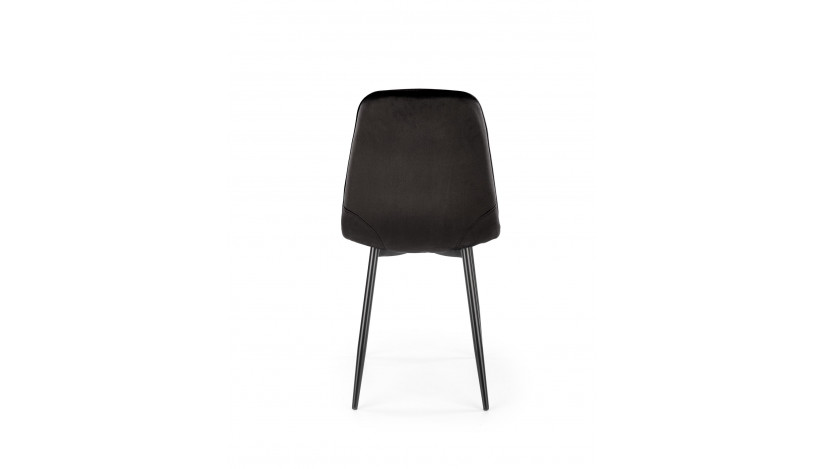 K417 kėdė juoda velvetas 