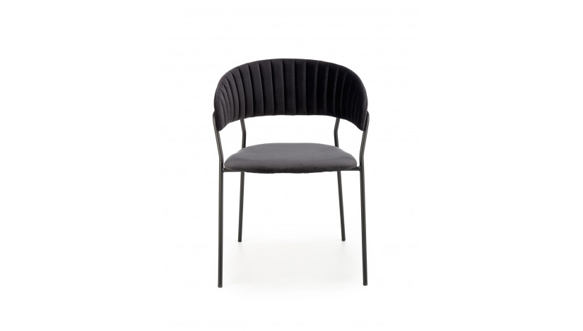 K426 kėdė metalinė Juoda