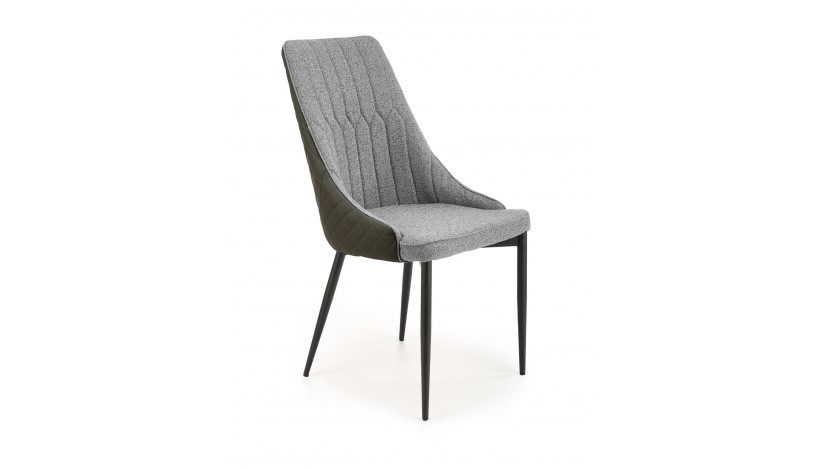 K448 kėdė metalinė Pelenų / juoda