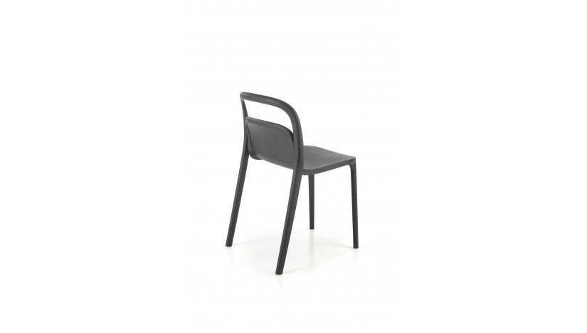 K490 lauko kėdė plastikinė juoda sp.
