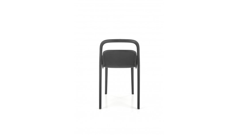 K490 lauko kėdė plastikinė juoda sp.