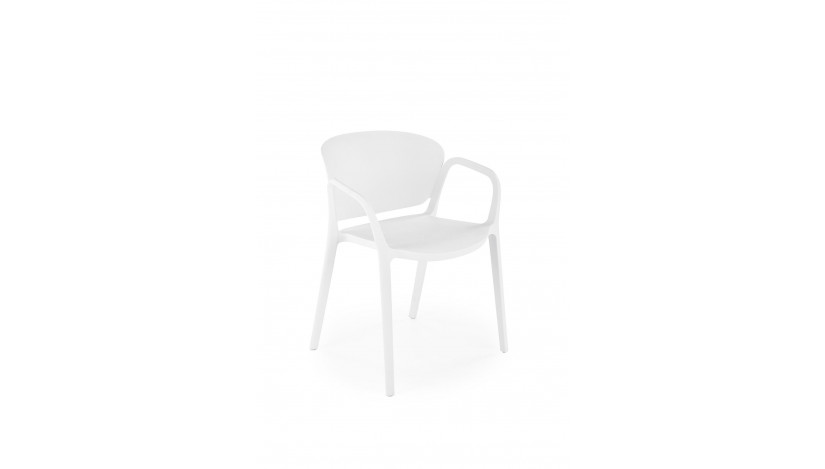 K491 lauko kėdė plastikinė balta sp.
