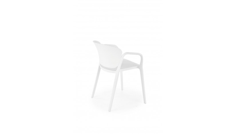 K491 lauko kėdė plastikinė balta sp.