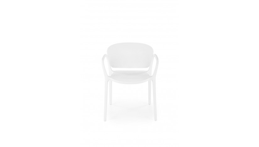 K491 lauko kėdė plastikinė balta sp.