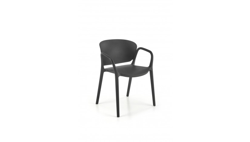 K491 lauko kėdė plastikinė juoda  sp.