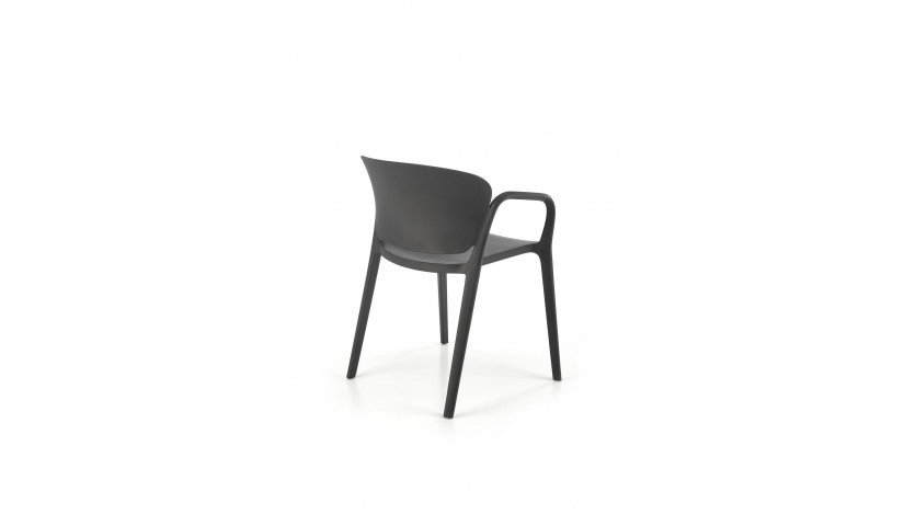 K491 lauko kėdė plastikinė juoda  sp.