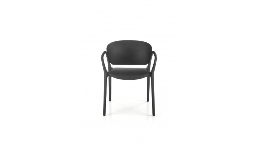 K491 lauko kėdė plastikinė juoda  sp.