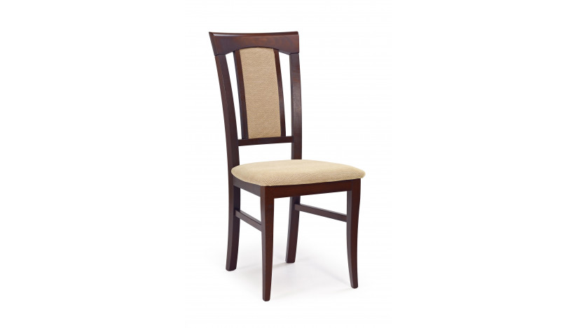 KONRAD Kėdė medinė tamsus riešutas / torent beige