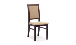 SYLWEK 1 Kėdė medinė tamsus riešutas / torent beige