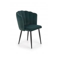 K386 Kėdė metalinė tamsiai žalia