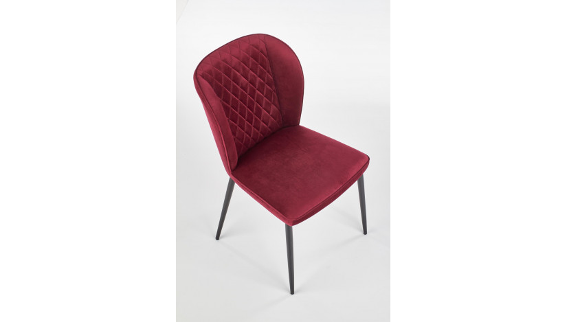 K399 Kėdė metalinė bordo