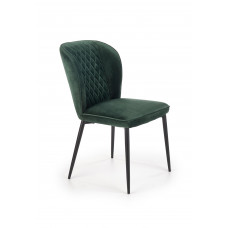 K399 Kėdė metalinė tamsiai žalia