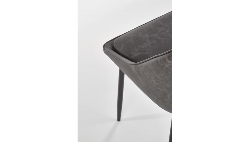 K406 Kėdė metalinė pelenų tamsi