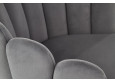 K410 Kėdė metalinė pelenų velvetas