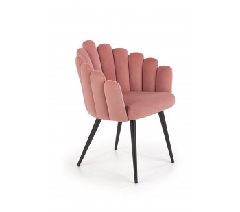 K410 Kėdė metalinė rožinė velvetas K410 Kėdė metalinė rožinė velvetas