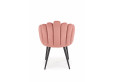 K410 Kėdė metalinė rožinė velvetas