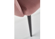 K410 Kėdė metalinė rožinė velvetas
