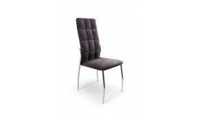K416 Kėdė metalinė pelenų velvetas