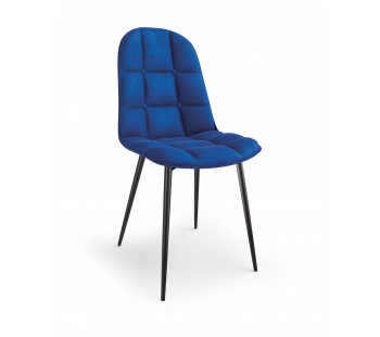 K417 Kėdė metalinė mėlyna velvetas K417 Kėdė metalinė mėlyna velvetas