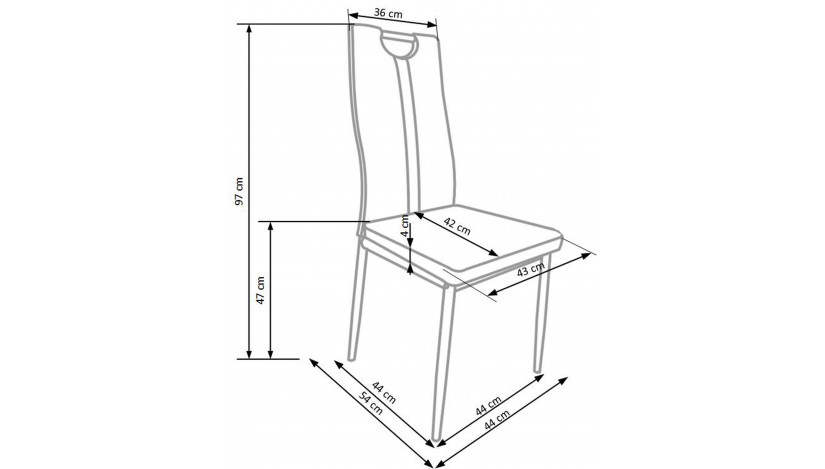 K202 Kėdė metalinė juoda