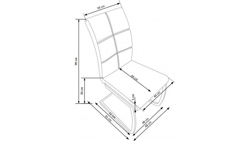 K228 Kėdė metalinė