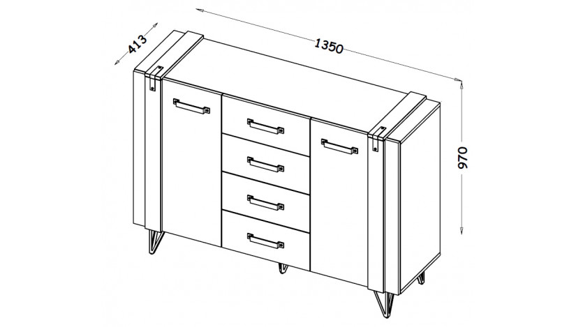 Komoda LOFTER LO5