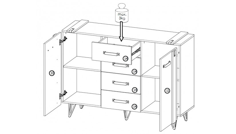 Komoda LOFTER LO5