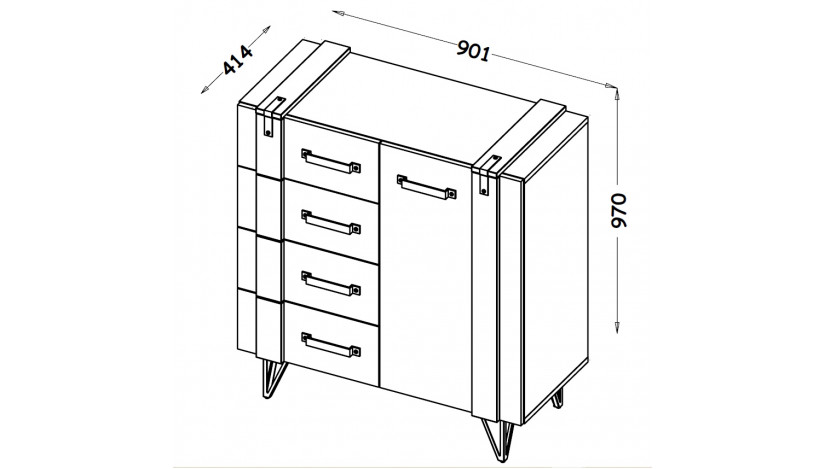 Komoda LOFTER LO6