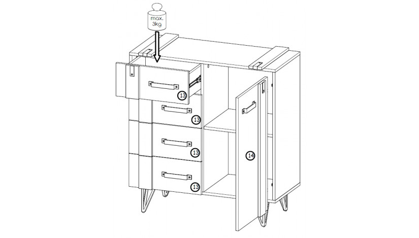 Komoda LOFTER LO6